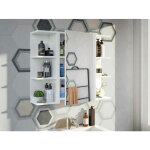 Armoire murale de salle de bains lafayette, meuble colonne pour salle de bain, casier suspendu, couleur ...