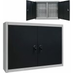 Armoire � outils murale style industriel m�tal gris et noir