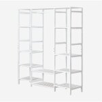 Armoire ouverte krauford avec �tag�res en bois de bambou sklum