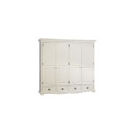 Grande armoire penderie blanche de style anglais