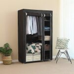 Armoires penderie etagere tissu noir entree chambre camping 17210543cm