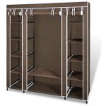 Armoires penderie tagre tissu non - tiss marron hauteur 180 cm entre chambre camping