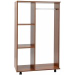 Homcom ? armoire penderie mobile en panneaux de particules ? coloris ch�ne moyen ? dimensions 80l x 40l ...