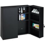 Relaxdays - armoire à pharmacie xxl, verrouillable, 11 niveaux, acier, hlp: 53, 5x53x19 cm, armoire 2 ... Relaxdays - armoire à pharmacie xxl, verrouillable, 11 niveaux, acier, hlp: 53, 5x53x19 cm, armoire 2 ...
