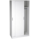 Pegane - armoire placard / meuble de rangement coloris blanc - longueur 100 x hauteur 200 x profondeur ... Pegane - armoire placard / meuble de rangement coloris blanc - longueur 100 x hauteur 200 x profondeur ...
