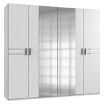 Pegane - armoire placard meuble de rangement coloris blanc - longueur 225 x hauteur 210 x profondeur ... Pegane - armoire placard meuble de rangement coloris blanc - longueur 225 x hauteur 210 x profondeur ...