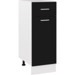 Armoire de plancher à tiroir armoire de cuisine meuble bas de cuisine noir 30x46x81, 5 cm aggloméré 33357 ... Armoire de plancher à tiroir armoire de cuisine meuble bas de cuisine noir 30x46x81, 5 cm aggloméré 33357 ...