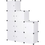 Woltu - armoire plastique penderie pour le stockage de vêtements / accessoires / livres, Étagère de rangement ... Woltu - armoire plastique penderie pour le stockage de vêtements / accessoires / livres, Étagère de rangement ...