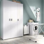 Dmora - armoire polyvalente dmeli, porte - balai multifonctionnel, armoire  3 portes, 116x35h190 cm, ...