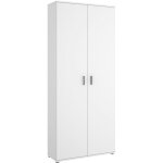 Armoire polyvalente forcola, porte - balai multifonctionnel, armoire  2 portes, 78x35h190 cm, blanc, ...