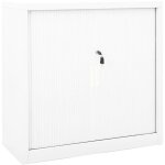 Armoire  portes coulissantes blanc 90x40x90 cm acier vidaxl