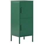 Beliani - armoire de rangement avec 2 portes et 4 Étagères en acier vert pour rangement pratique dossiers ... Beliani - armoire de rangement avec 2 portes et 4 Étagères en acier vert pour rangement pratique dossiers ...