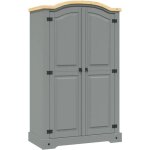 Maison chic - armoire de rangement garde - robe armoire de chambre avec 2 portes gamme corona pin mexicain ...