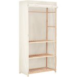 Maison chic - armoire de rangement garde - robe armoire de chambre  3 niveaux 79 x 40 x 170 cm 21303 ...