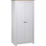 Armoire de rangement garde - robe armoire de chambre blanc 80x50x171, 5 cm pin massif assortiment panama ... Armoire de rangement garde - robe armoire de chambre blanc 80x50x171, 5 cm pin massif assortiment panama ...