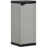 Vidaxl ? armoire de jardin 1 �tag�re en pvc et pp ? dimensions 35x40x85 cm ? charge max 20 kg ? avec ...