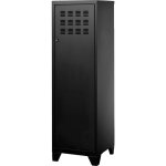 Pierre henry - armoire de rangement mtal 1 porte noir mat
