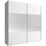 Bim furniture - armoire de rangement mika i 150 cm 2 portes coulissantes miroir blanc mat Bim furniture - armoire de rangement mika i 150 cm 2 portes coulissantes miroir blanc mat