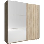 Bim furniture - armoire de rangement mika ii 150 cm 2 portes coulissantes miroir chêne sonoma Bim furniture - armoire de rangement mika ii 150 cm 2 portes coulissantes miroir chêne sonoma
