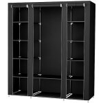 Yongqing ? penderie de rangement en m�tal 172x134x43cm ? structure stable ? charge maximale 25kg ? acc�s ...
