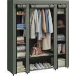 Armoire de rangement en tissu, penderie avec housse, placard, garde - robe, 45 x 150 x 175 cm, 12 compartiment ...