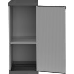 Armoire en rsine 1 porte avec tagre rglable (intrieur / extrieur) 34x40xh85 cm