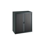 Sans marque - armoire � rideaux d�montables economique 100 x 90 cm anthracite - noir - maxiburo