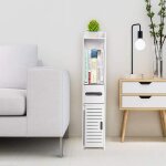 Skecten - armoire de salle de bain, tagre de salle de bain, 80 x 20 x 20 cm, meuble de salle de bain ...