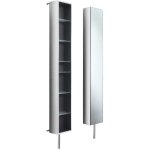 Cristina ondyna - armoire inox tournante 6 tagres avec miroir