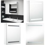 Vidaxl - armoire de salle de bain � miroir led 50x13, 5x60 cm - armoire salle de bain - meuble salle ...