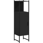 Vidaxl - armoire de salle de bain noir 33x33x120, 5 cm bois d'ingnierie