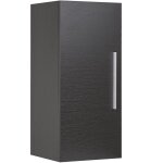 Beliani - armoire de salle de bains noire � 2 �tag�res en mdf fixation solide classique bilbao