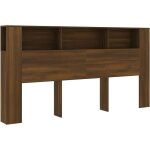 Armoire de tête de lit chêne marron 200x18, 5x104, 5 cm vidaxl Armoire de tête de lit chêne marron 200x18, 5x104, 5 cm vidaxl