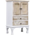 Armoire � tiroirs blanc 50x30x80 cm bois vidaxl