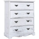 Armoire � tiroirs blanc 60x30x75 cm bois vidaxl