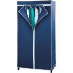 Armoire penderie en toile 'air' wenko portant pour cintre, ouverture complte avec fermeture clair, ...
