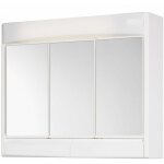 Armoire de toilette 60x51x18cm avec �clairage et douille, lampe fluorescente t8, 1x15w 230 v, saphir ...