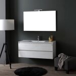 Kiamami valentina - armoire de toilette avec lavabo intgr 120 cm avec miroir srie berlin