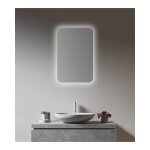Talos - armoire de toilette avec miroir de salle de bain avec clairage ovale 40 x 60 cm - armoire de ...