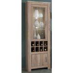 Armoire vitrine, buffet haut coloris chêne truffé, blanc vieilli - longueur 68 x profondeur 37 x hauteur ... Armoire vitrine, buffet haut coloris chêne truffé, blanc vieilli - longueur 68 x profondeur 37 x hauteur ...
