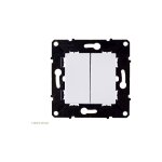 Double interrupteur ou va - et - vient 10a evolution arnould finition: blanc