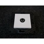 Prise tv simple blanche m�le sans plaque espace evolution arnould