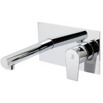 Aroha 4605600 robinet mitigeur lavabo mural � encastrer (laiton), finition chrome. - galindo