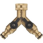 Aroz - nez s�lecteur de robinet de jardin double y automatique pour tuyau d'arrosage femelle 20x27 (3 ...
