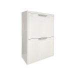 Ecoclas poubelle de recyclage en acier, poubelle de tri s�lectif, blanc, 4 seaux : 4 x 17 l (68 l) cr601 ...