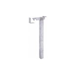 Fp - arr�t de portail ajustable galvanis� � chaud pour fixation dans le b�ton - 400mm