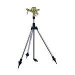 Arroseur jardin sprinkler tr�pied t�lescopique irrigation jusqu'� 24m 360� embout pulv�risation irrigateur ...