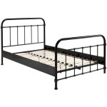 Artemis - lit � barreaux 120x200cm en m�tal noir