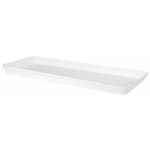 Soucoupe rectangulaire capri xl - 28 x 53 x h 4 cm - 5, 2 l - blanc