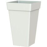 Pot de fleur capri carre hauteur 65cm blanc - eda